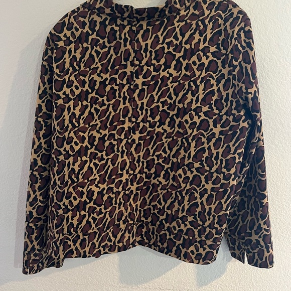 EUC Patrick Christopher Jacket, lined, animal print, 3X. - Picture 2 of 3